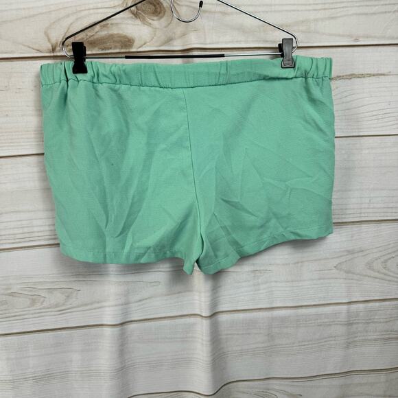 Mossimo Mint Green Pleated Short Shorts Size XL - Picture 4 of 7